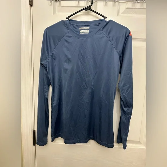 Columbia women’s Omni shade PFG long sleeve Steel blue size small - Picture 2 of 4